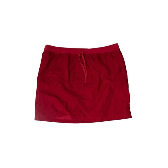 EXCELLENT CONDITION J.Jill Purejill Red Pinwale Soft Corduroy Skirt Size : LARGE - Picture 1 of 6